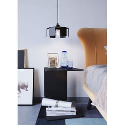 Suspension TULIP Noir Moderne Intérieur Lampe pour Chambre Salon E27
