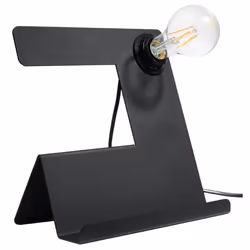 Lampe a poser INCLINE E27 Modern Noir Acier SOLLUX