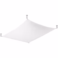 Sollux LUNA Tissu Décoratif Encastré Blanc Clair G13 | Finition : Blanc | Matériel : Tissu Hauteur (cm) : 15,00 | Largeur (cm ...