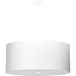 Sollux - Lustre Otto tissu, verre, acier 5xE27