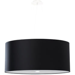 Sollux - Lustre Otto tissu, verre, acier 5xE27