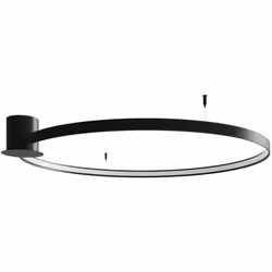 Sollux Lighting Rio Semi-encastré à LED intégré, noir, 4000K, 7820lm | Finition : Noir | Matériau : Acier | Classement IP : I ...