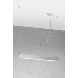 Pinne Suspension Barre Droite Linéaire led 65cm Intégré Gris Clair 3000K - Sollux