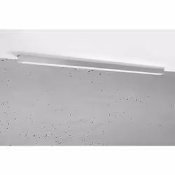 Sollux PINNE LED Intégrée 145cm Linéaire Flush Gris Clair 3000K | Finition : Blanc | Matériel : Acier Hauteur (cm) : 150,00 | ...
