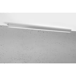 Sollux - pinne led Intégrée 145cm Linéaire Flush Gris Clair 3000K