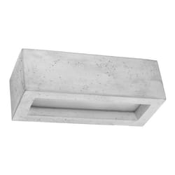 Applique murale - SOLLUX - Vega - Gris béton - 30 cm - E27 - Design contemporain