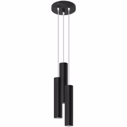 Sollux Lighting Lagos Plafonnier suspendu Cluster, noir, 3x GU10 | Finition : Noir | Matériau : Acier | Classement IP : IP20  ...