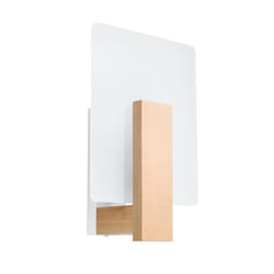 Applique Murale - SOLLUX - Lappo - Bois Naturel - E14 - 40W - IP20