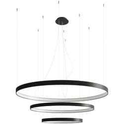 Rio Plafonnier Led Suspendu Intégré Noir - Sollux