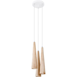 Sula Plafonnier Suspendu Cluster Bois Naturel - Sollux