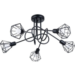 Sollux - Lustre Artemis acier 5xE14