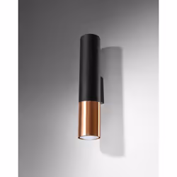 Garantie : Garantie fabricant de 5 ans Collection : Loopez Couleur : Noir/cuivre Type de lampe : Applique murale Matériau : A ...