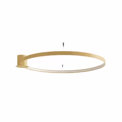 Plafonnier - SOLLUX - RIO 110 - Doré - LED 4000K - 3 ampoules nécessaires