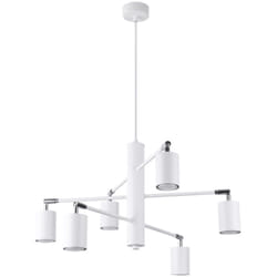 Sollux - Lemmi Plafonnier suspendu multi-bras moderne blanc 6x GU10