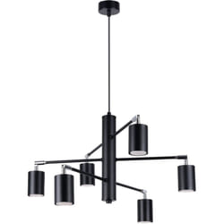 Sollux - Lustre Lemmi acier 6xGU10