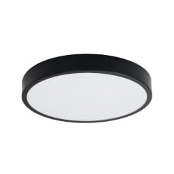 SOLLUX Onyx Plafonnier Cylindrique 50cm Noir