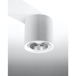 Sollux - Plafonnier kalu céramique blanc GU10/ES111 IP20 SL.0841