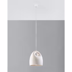 Couleur : blanc Matériau : céramique Dimensions du plafonnier : 8/8 cm Dimensions de l'abat-jour : 25/26 cm Type d'ampoule :  ...