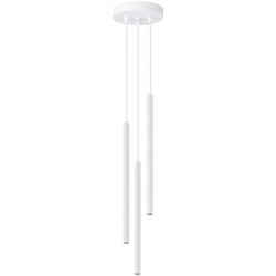 Sollux Arche Plafonnier suspendu Cluster 3 lampes blanc