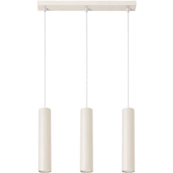 Sollux - Lampe à suspension Lagos acier 3xGU10 45cm