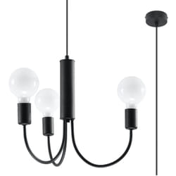 Sollux - Lustre Piccolo acier 3xE27