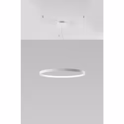 Sollux RIO Suspension LED Circulaire Intégrée Blanc 78cm 3000K | Finition : Noir | Matériau : aluminium Hauteur (cm) : 5,30 | ...
