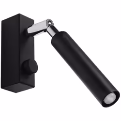 Sollux LIGHTING EYETECH 1 Applique cylindrique en acier Design moderne et minimaliste pour chambre à coucher Salon industriel ...