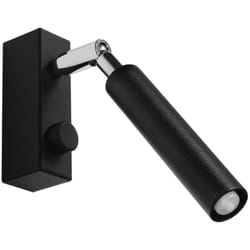Lighting eyetech 1 Applique cylindrique en acier Design moderne et minimaliste pour chambre à coucher Salon industriel Lofty G9 a++-e 3/10/20 cm 1x