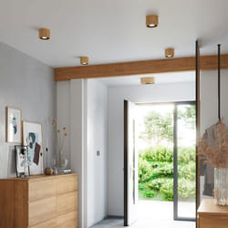 Plafonnier BASIC 2 Moderne Loft Design pr Chambre Salon Escalier Couloir - Bois