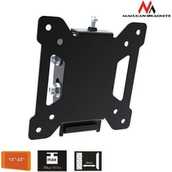 Support mural pour LCD Plasma 13-23 Maclean MC-596 - Noir - Orientable - Charge max. 20kg