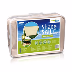 Toile solaire Voile ombrage carrée 36 m GreenBlue GB503 couleur crème