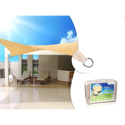 GreenBlue Voile d'ombrage Carrée 4x4 m Crème