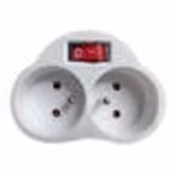 Multiprise - MACLEAN ENERGY - MCE31 - 2 Prises - Interrupteur On/Off - 230V 16A
