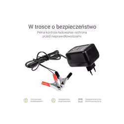 Green Cell ACAGM05 Chargeur de batterie pour véhicules 2/6/12 V Noir