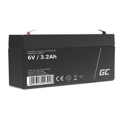 Green Cell AGM14 Batterie de l'onduleur Sealed Lead Acid (VRLA) 6 V 3,2 Ah