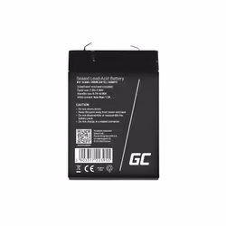Green Cell AGM15 Batterie de l'onduleur Sealed Lead Acid (VRLA) 6 V 4 Ah