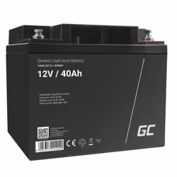 Green Cell AGM22, Sealed Lead Acid (VRLA), 12 V, 1 pièce(s), Noir, 40 Ah, 5 année(s)