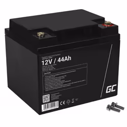 Green Cell AGM23, Sealed Lead Acid (VRLA), 12 V, 1 pièce(s), Noir, 44 Ah, 5 année(s)