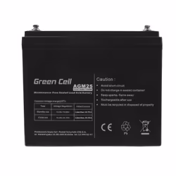 Green Cell AGM25 Batterie de l'onduleur Sealed Lead Acid (VRLA) 12 V 75 Ah - Vue supplémentaire 4