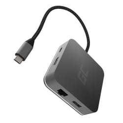 Green Cell AK61 station d'accueil USB 3.2 Gen 1 (3.1 Gen 1) Type-C Argent