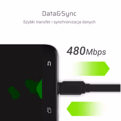 Green Cell KABGC03 câble USB 0,25 m USB A USB C Noir - Vue supplémentaire 5