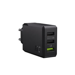 Green Cell CHARGC03 chargeur d'appareils mobiles Universel Noir Secteur Charge rapide Intérieure