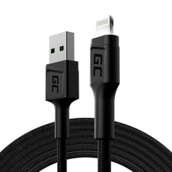Green Cell KABGC12 câble Lightning 2 m Noir