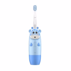 innoGIO GIOgiraffe, Enfant, Brosse à dents à ultrasons, Soin quotidien, Bleu, 4 x 30 sec, Doux