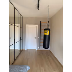 BenchK 200B barre de traction avec extenseurs 150 kg Noir, Bois Mur