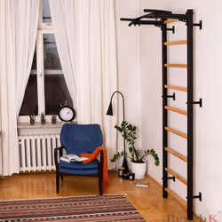 BenchK 721B barre de traction avec extenseurs 150 kg Noir, Blanc Mur