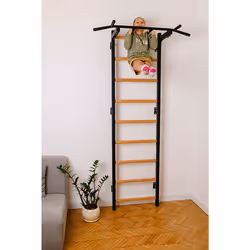 BenchK 721B barre de traction avec extenseurs 150 kg Noir, Blanc Mur