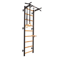 BenchK 721B + A076 barre de traction avec extenseurs 150 kg Noir, Blanc Mur