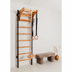 BenchK BENCHK-221B-A076 barre de traction avec extenseurs 120 kg Noir Mur
