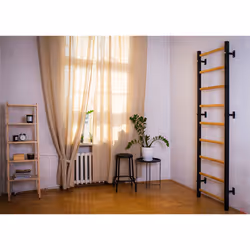 BenchK 700B barre de traction avec extenseurs 150 kg Noir, Blanc Mur